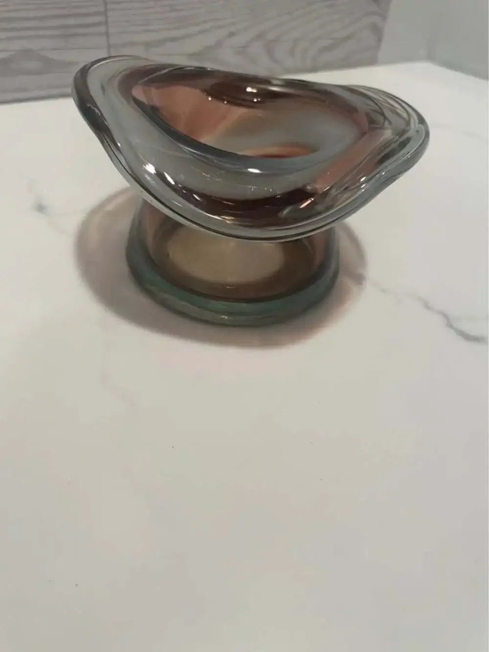 $20 OBO Vintage Hat Vase…Hand Blown Glass
